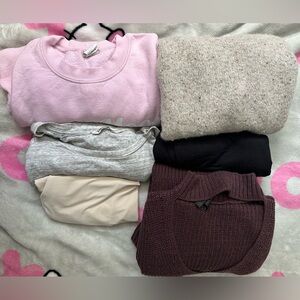 Women's Clothing Bundle: sweaters, long sleeve, tank, dresses all size medium
